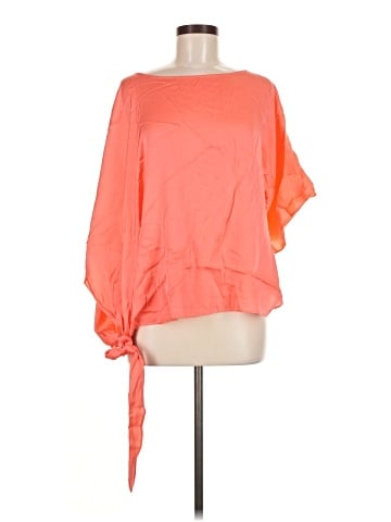 Nouvelle 3/4 Sleeve Silk Top (view 1)