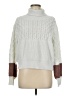 Shein 100% Polyester Color Block White Turtleneck Sweater Size M - photo 1