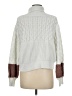 Shein 100% Polyester Color Block White Turtleneck Sweater Size M - photo 2