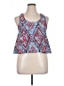 Bella D 100% Polyester Blue Pink Sleeveless Blouse Size XL - photo 1