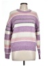 VOX LUX Stripes Purple Pullover Sweater Size L - photo 1