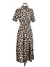 Shein 100% Polyester Animal Print Brown Casual Dress Size S - photo 1