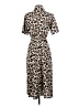 Shein 100% Polyester Animal Print Brown Casual Dress Size S - photo 2