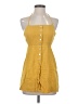 White Fox Yellow Sleeveless Button-Down Shirt Size XS - photo 1
