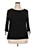 Apt. 9 Black 3/4 Sleeve Top Size XXL - photo 1