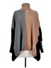 Alfani Color Block Gray Poncho Size S - photo 1