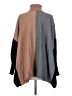 Alfani Color Block Gray Poncho Size S - photo 2