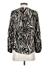Fate 100% Rayon Animal Print Black Long Sleeve Blouse Size S - photo 2