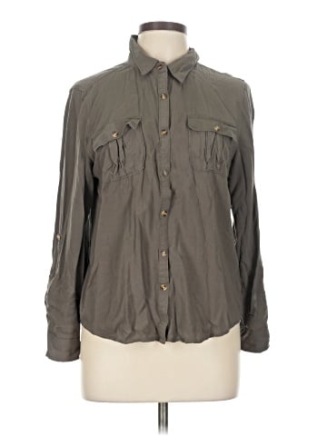 Love Notes Long Sleeve Button-Down Shirt (view 1)