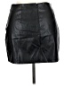 Superdown 100% Polyester Black Faux Leather Skirt Size XL - photo 2