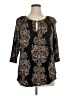 Unbranded 100% Viscose Black 3/4 Sleeve Blouse Size 1X - photo 1