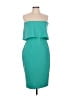 Likely Solid Teal Cocktail Dress Size 10 - photo 1