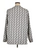 Jones New York 100% Polyester Print Silver Long Sleeve Blouse Size XL - photo 2