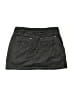 Athleta Solid Gray Denim Skirt Size M - photo 2