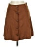 Speechless 100% Polyester Solid Brown Faux Leather Skirt Size XL - photo 1