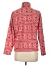 Lands' End 100% Polyester Print Red Pullover Sweater Size Med Petite (10-12) - photo 2