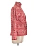 Lands' End 100% Polyester Print Red Pullover Sweater Size Med Petite (10-12) - photo 4
