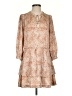 Paige 100% Polyester Paisley Tan Casual Dress Size XS - photo 1