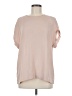 BCBGMAXAZRIA 100% Polyester Pink Short Sleeve Blouse Size M - photo 1