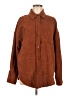 Unbranded 100% Polyester Brown Long Sleeve Blouse Size M - photo 1