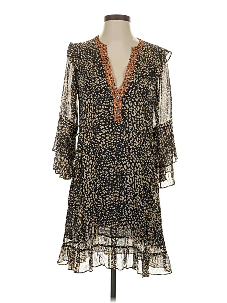 Pre-owned Hale Bob Cocktail Dress In Brown