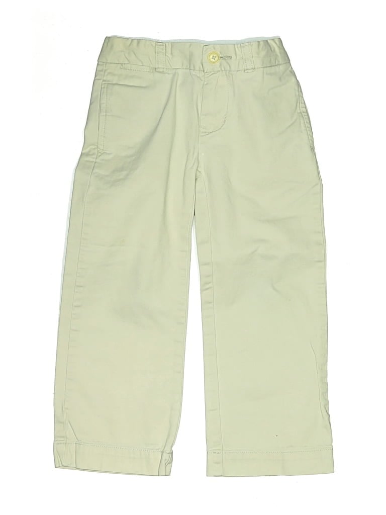 Pre-owned Chaps Kids' Khaki Pant In Green