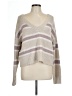 Pinque 100% Polyester Stripes Ivory Pullover Sweater Size L - photo 1