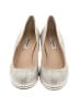 L.K. Bennett 100% Leather Metallic Silver Heels Size EU 39 1/2 - photo 2