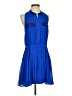 Aqua 100% Polyester Blue Casual Dress Size S - photo 1