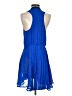 Aqua 100% Polyester Blue Casual Dress Size S - photo 2