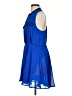 Aqua 100% Polyester Blue Casual Dress Size S - photo 5