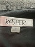 Kasper Solid Black Cocktail Dress Size 10 - photo 6