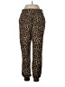BeachLunchLounge Animal Print Brown Casual Pants Size L - photo 1