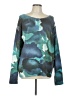 Unbranded Print Teal Green Pullover Sweater Size L (estimated) - photo 1