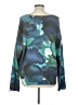 Unbranded Print Teal Green Pullover Sweater Size L (estimated) - photo 2