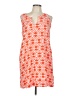 Escapada 100% Rayon Graphic Orange Cocktail Dress Size L - photo 1