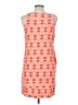 Escapada 100% Rayon Graphic Orange Cocktail Dress Size L - photo 2