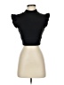 Falling Love Black Short Sleeve Top Size S - photo 1