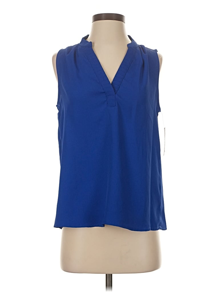 Vince Camuto Sleeveless Blouse In Blue