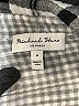 Michael Stars Checkered-gingham Silver Long Sleeve Button-Down Shirt Size Med (1) - photo 7