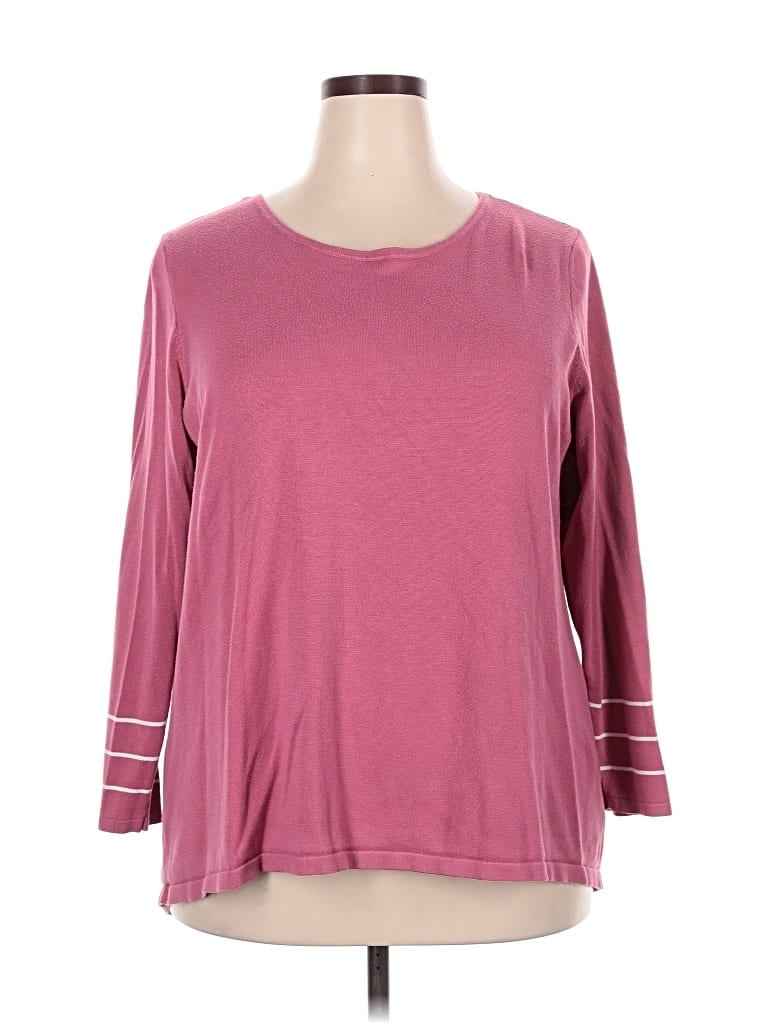 Pre-owned Lety & Me Pullover Sweater In Pink