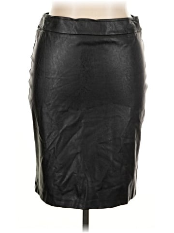 Avenue Montaigne Faux Leather Skirt (view 1)