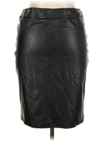 Avenue Montaigne Faux Leather Skirt (view 2)