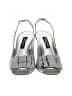 Nina Metallic Silver Gray Sandals Size 6 - photo 2