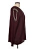BKE Boutique 100% Polyester Burgundy Long Sleeve Blouse Size L - photo 4