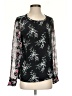 Equipment 100% Silk Black Long Sleeve Silk Top Size XS - photo 1