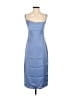 WeWoreWhat 100% Polyester Solid Blue Cocktail Dress Size 4 - photo 1