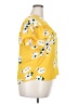 Xhilaration 100% Polyester Yellow Short Sleeve Blouse Size XXL - photo 4