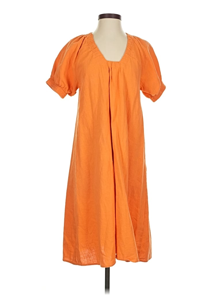 Pre-owned Never A Wallflower Casual Dress In Orange