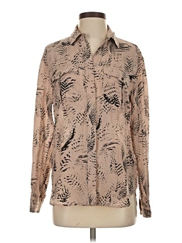 Banana Republic Heritage Collection Long Sleeve Silk Top (view 1)